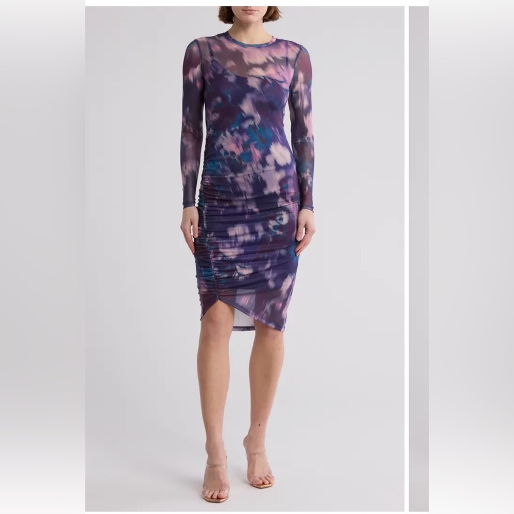 Steve Madden Purple Long Sleeve Dress